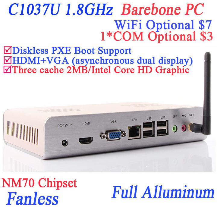 Ivb  Intel Celeron -  C1037U 1.8  barebone -  wi-fi 1 RS232 HD2500  2  L3  .  .