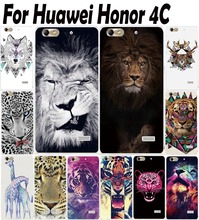 Узоры , нарисованные жесткий пластиковый корпус чехол Huawei чести 4C защитить заднюю крышку для Huawei 4 с мобильного телефона чехол кожи капот корпус