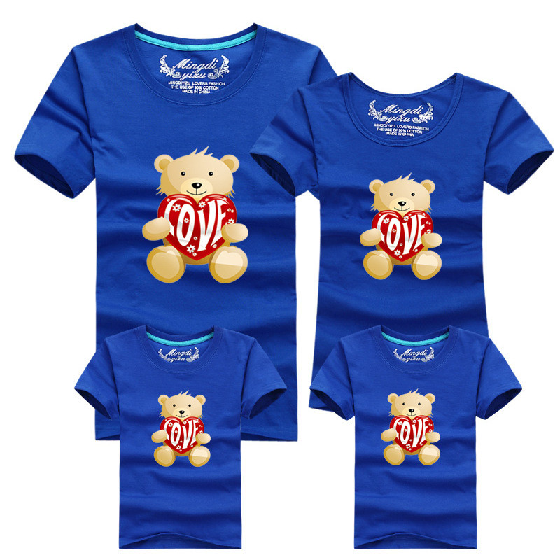 1 Piece font b Family b font fitted short sleeved font b Family b font Pack