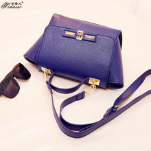 2015Fashion Genuine PU Leather Bag Designer Handbags High Quality Hot Sales Minion Tote Bag Famous Sac