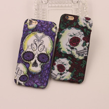 High quality Soft silicone cover for apple iphone 6 plus case 5.5 inch lovely colour drawing luminous skeleton design phone case