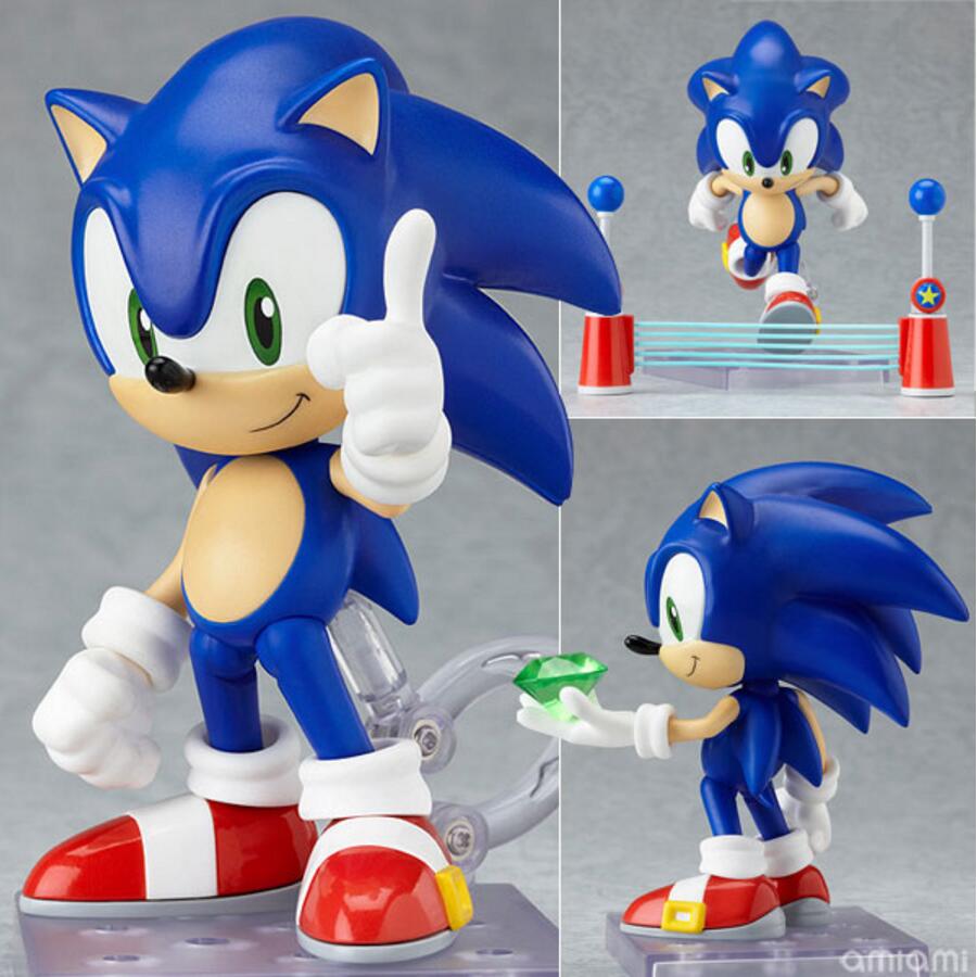 Original Box Sonic the Hedgehog Vivid Nendoroid Series PVC Action Figure Collection PVC Model Children Kids Toy