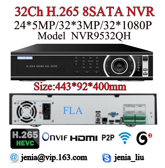 NVR9532QH NVR 8PCS SATA