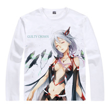 Guilty Crown T-shirts kawaii Japanese Anime t-shirt Manga Shirt Cute Cartoon Shu Ouma Inori Cosplay shirts 40573114919 tee 613