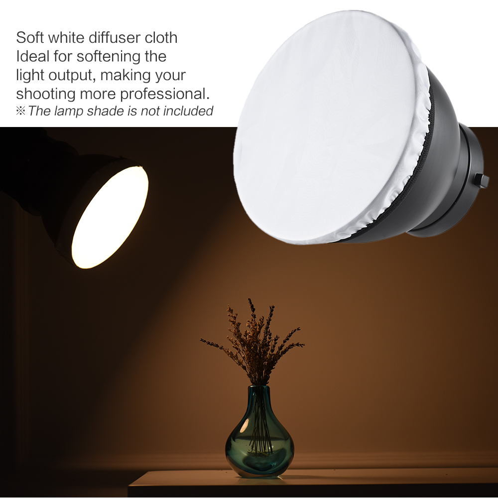 Description Picture 5 of itemPhotography Light Soft Diffuser Cloth Nylon for 7" 180mm Standard Studio Strobe Reflector Flash Diffuser