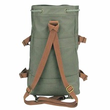 Tourbon Cycling Hiking Climbing Rucksack Bike Pannier Bag Saddle Waterproof Canvas Backpack Daily Leisure Bag