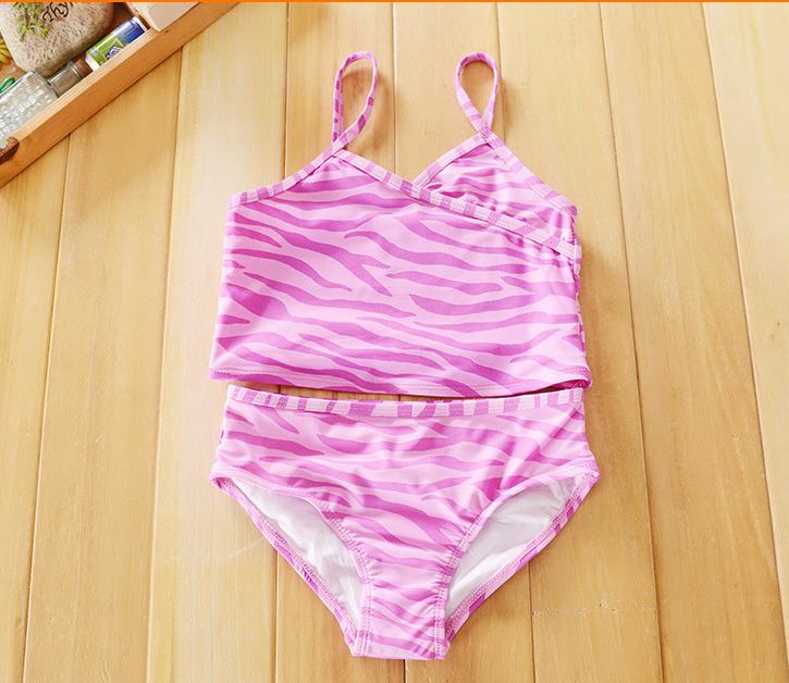 2015 продажа девушка полосатый симпатичные плавание ткань дети из двух частей пляж костюм дети спандекс мода купальный комплект бесплатная доставка или dhl