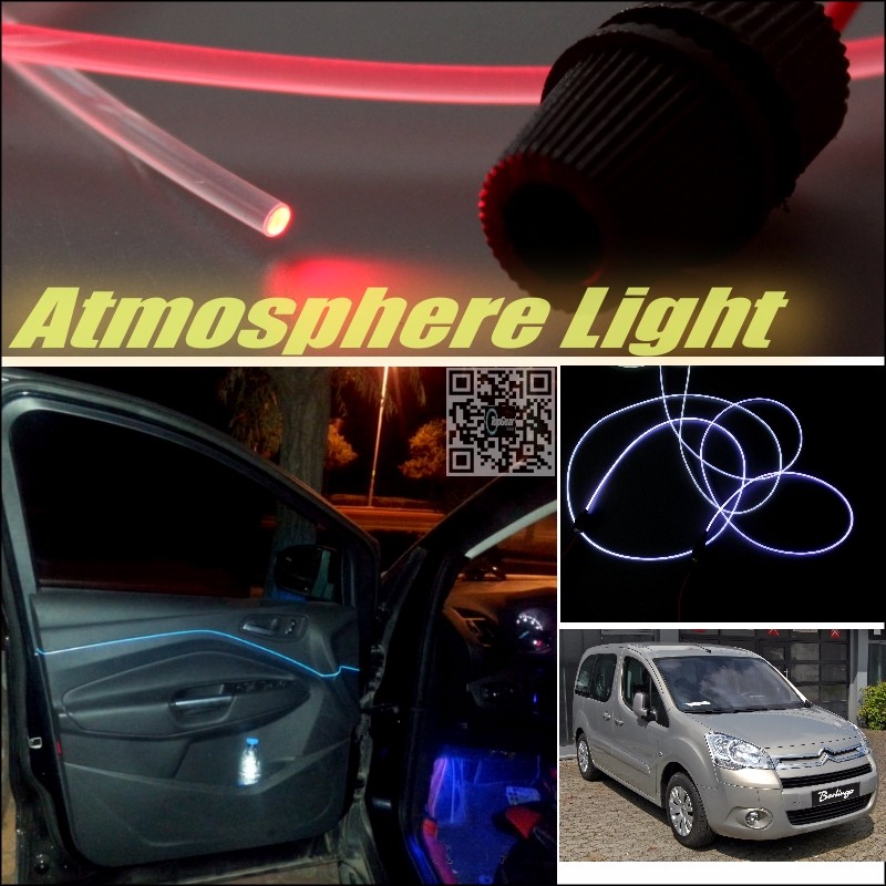 Car Atmosphere Light Fiber Optic Band For Citroen Berlingo Doninvest Orion M Interior Refit No Dizzling Cab Inside DIY Air light