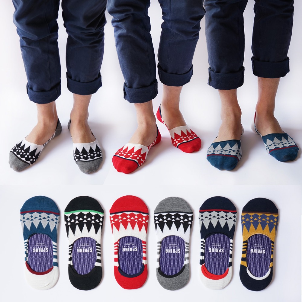 2pairs lot men s socks 2015 men reinforced type silicone anti off boat socks mens shoes