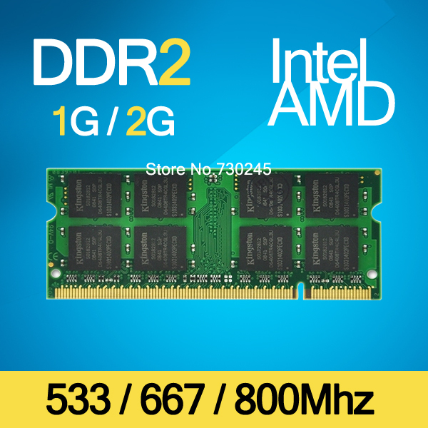 Brand Sealed DDR2 533Mhz 667Mhz 800Mhz 1GB 2GB SODIMM 200 pin Memory Ram memoria ram For
