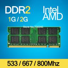 Brand Sealed DDR2 533Mhz / 667Mhz / 800Mhz 1GB / 2GB SODIMM 200-pin Memory Ram memoria ram For Laptop Notebook Lifetime Warranty