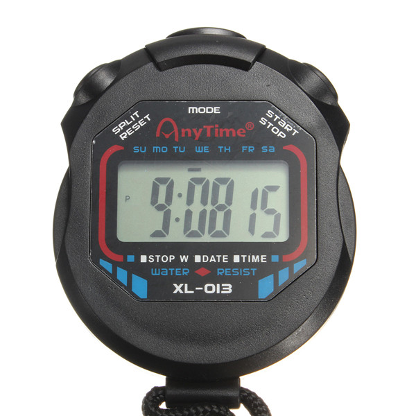 Digital Handheld LCD Chronograph Timer Sports Stopwatch Stop Watch Alarm Clock