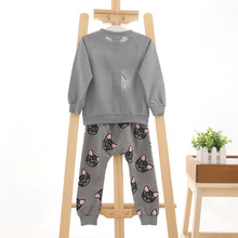 actual photo 2015 hello kitty girls clothing sets kids clothes little cat baby girl and