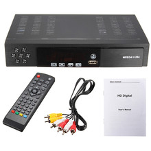 New EU/UK Full HD 1080P T2+S2 Video Broadcasting Satellite Receiver Box TV HDTV