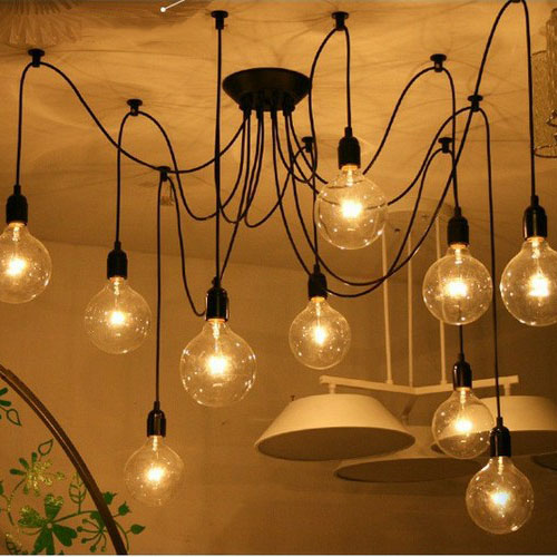 Achetez en gros creative noir plafond lampe vintage en ligne à des ... Plafond Spotjes Créatif