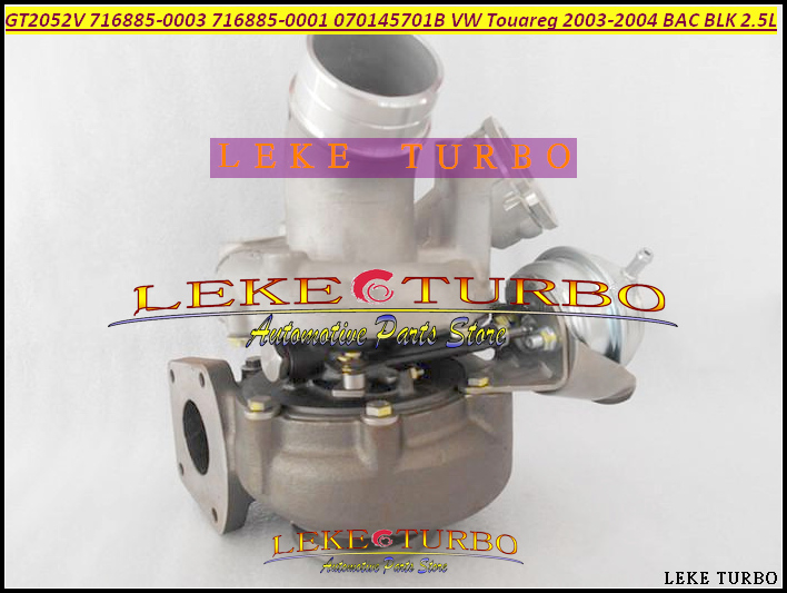 Turbo GT2052V 716885 716885-5004S 716885-0001 070145701J Turbocharger For  VW Touareg 2003-04 BAC BLK 2.5L TDI (2)