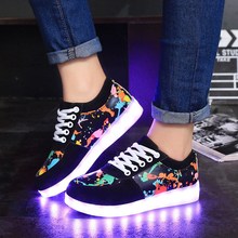 Led Shoes For Adults Casual Led Luminous Men Shoes 2016 Light Up Men Casual Shoes Plus Size