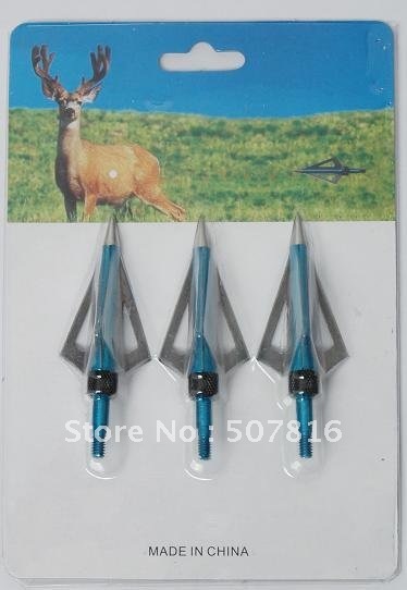 Free shipping 12 Pcs aftershock hunting arrow head broadheads 100GR 3 blades New Arrival Beast Shooting