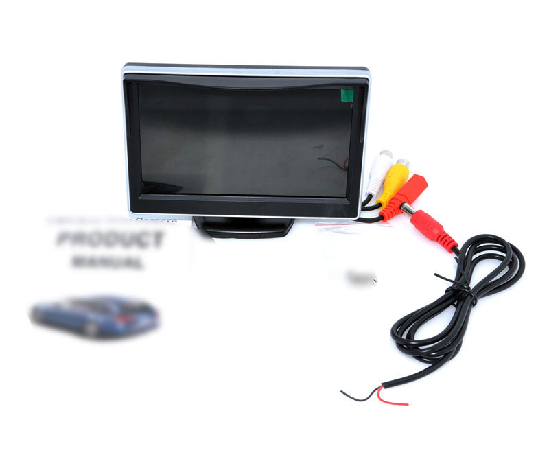 Auto Wayfeng WF/® 8 LED HD CCD C/ámara de visi/ón frontal C/ámara de visi/ón nocturna Gran angular C/ámara de copia de seguridad de marcha atr/ás para el estacionamiento C/ámara de monitor con agujero de taladro