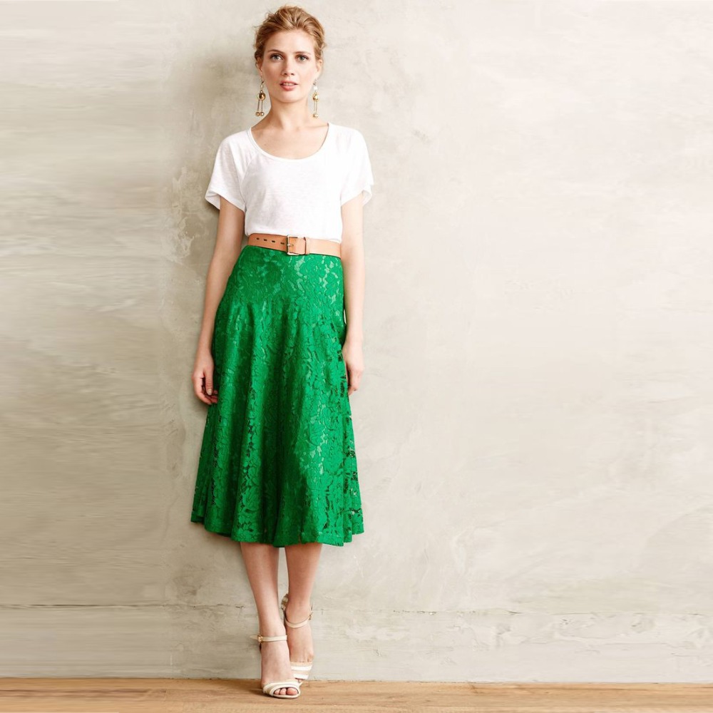 Green Lace Skirt 53