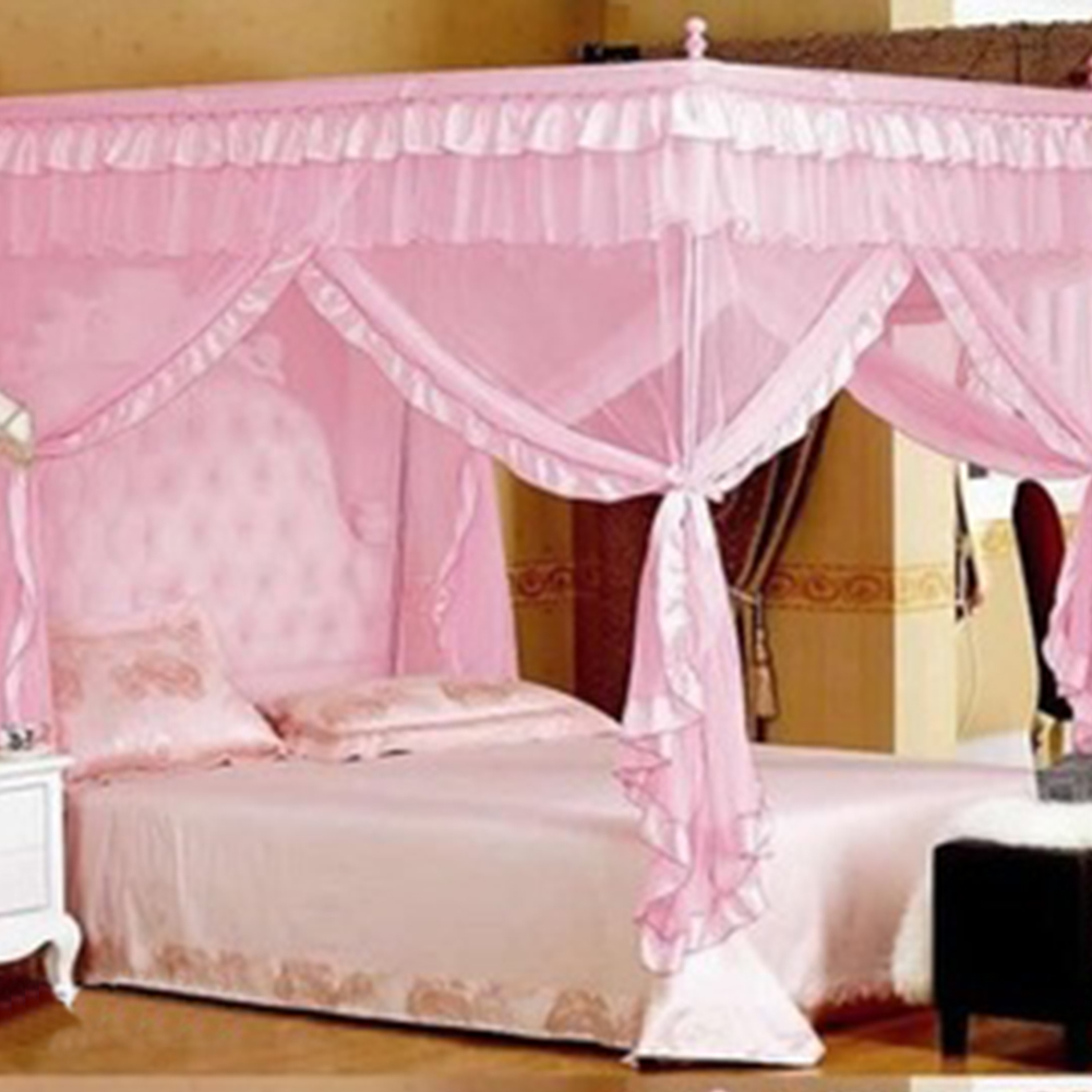 Beautiful Bed Net Mesh Room Decoration Netting Pink Purple Bed Canopy ...