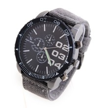 Escala V6 reloj de la marca, retro correa de lona, caja de reloj de diseño, puntero luminoso reloj de cuarzo, ocio deportes exterior men ‘ s reloj