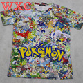 Pokemon T shirt Short Sleeve Pinted 3D Pikachu Women Tops Cosplay Anime Tops Tee Cartoon Cool