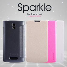 10pcs For OPPO R831S NILLKIN flip cover luxury Sparkle super thin protective Leather Case + Retailed Package