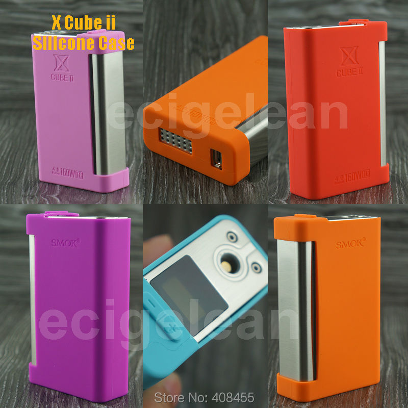 50pc* Smoke X Cube II 160W bluetooth mod silicone case VS Kanger Nebox skin wrap/istick 100w cover/IPV D2 skin/ VT200 VT40 case