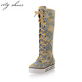Soft PU Leather Black Sexy Fashion Women Winter Knee High Boots,2014 N