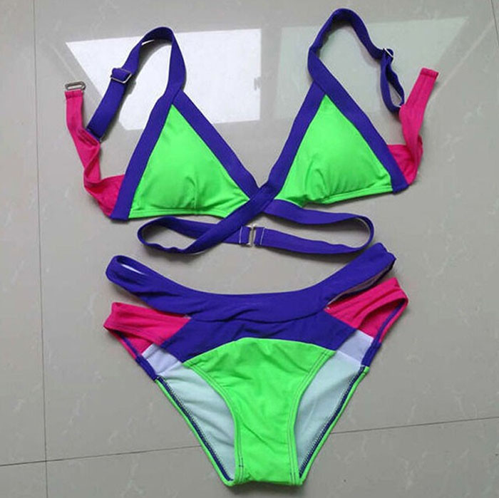 New 2015 Bikinis Women Sexy Women\'s Bikini Set Push-up Padded Bra Swimsuit Bathing Suit Swimwear (19)