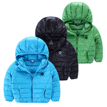 2016 Winter Hooded kids down jacket for boys girls Down Parkas Fashion children clothing cotton outerwear Coat