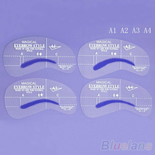 4pcs set Styles Grooming Stencil Kit Make Up MakeUp Shaping DIY Beauty Eyebrow Template Stencils Tools