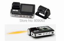 Dual Lens Car DVR I1000 Car Camcorder with External Rear View Camera H 264 120 Degree