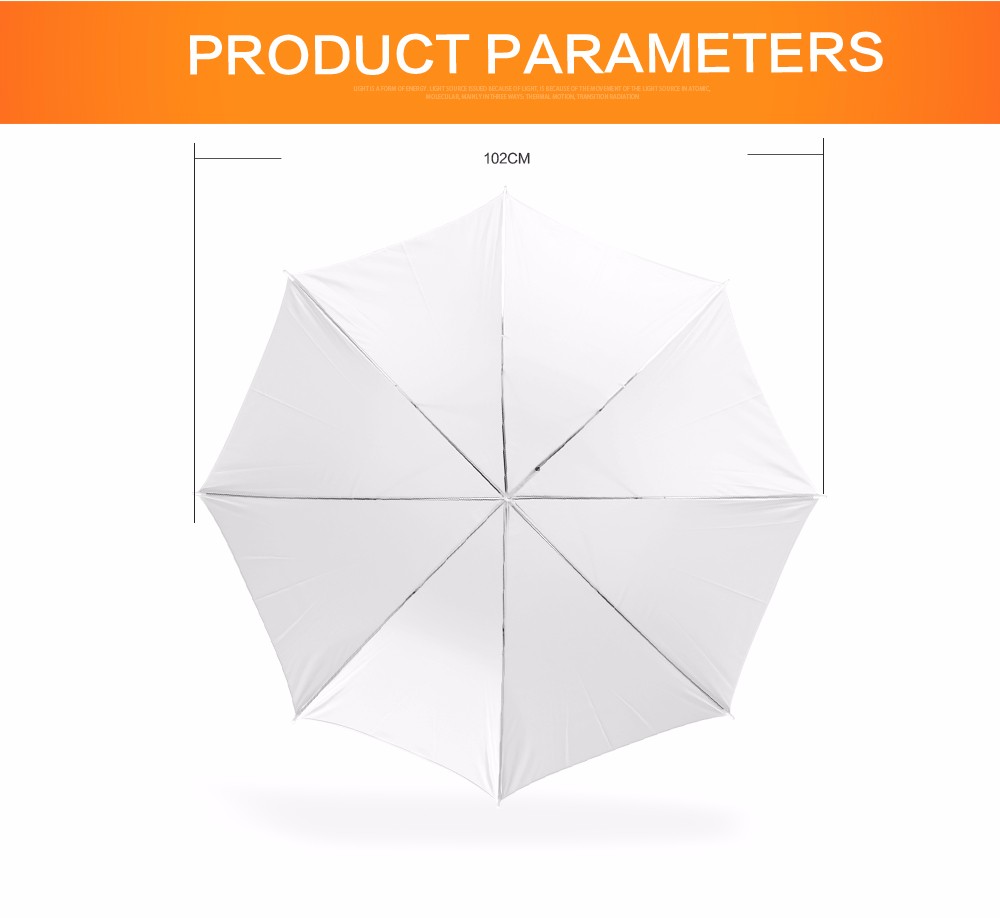 Description Picture 3 of itemGodox 33" 84cm 40" 102cm 43" 108cm White Soft Diffuser Studio Photography Translucent Umbrella for Studio Flash Strobe Lighting