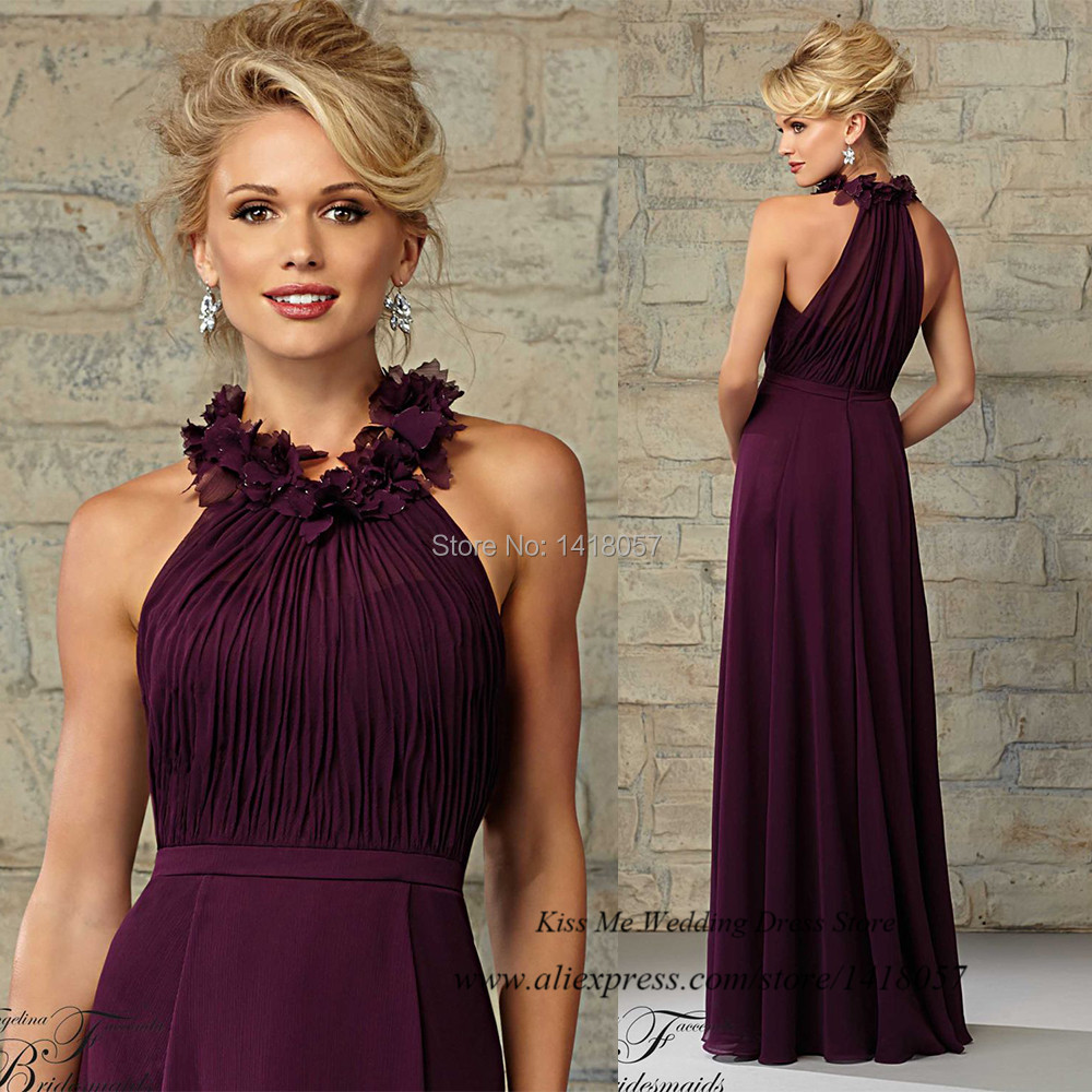 Wedding Decoration Purple Long Dress For Wedding online buy wholesale guest wedding wear purple from china vestido madrinha de casamento bridesmaid dresses for beach weddings 2015 flowers long wear