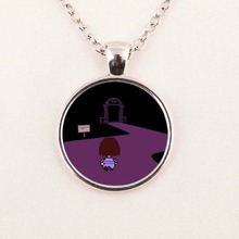 Undertale Go Home Game Gaming Handmade Fashion man Necklace mens brass silver Pendant steampunk Jewelry Gift women new chain toy