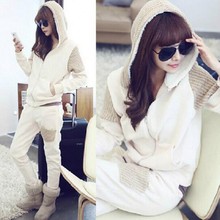 New pure color to add 2016 new winter coat wool fleece female outdoor leisure fashion Add wool Dress two pieces free shipping