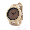 BOBO BIRD D16 Brand Designer Bamboo Wood Quartz Watches for Men Women With Real Leather Straps
