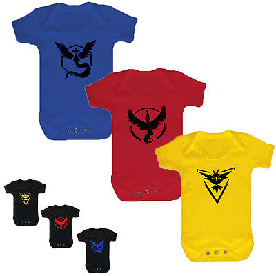 Pokemon Go Fashion Summer Baby Boy font b Girl b font Bodysuit Clothes Cartoon Mark Cotton