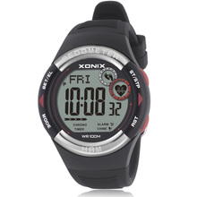 Hot! XONIX Pedometer Heart Rate Monitor Calories BMI Men Sports Watches Waterproof 100m Digital Watch Running Diving Wristwatch