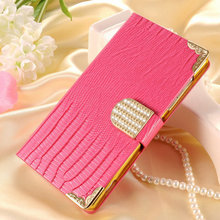 Z2 Wallet Bling Leather Case For SONY Xperia Z2 D603 D6502 Magnetic Buckle Phone Bag Rhinestone