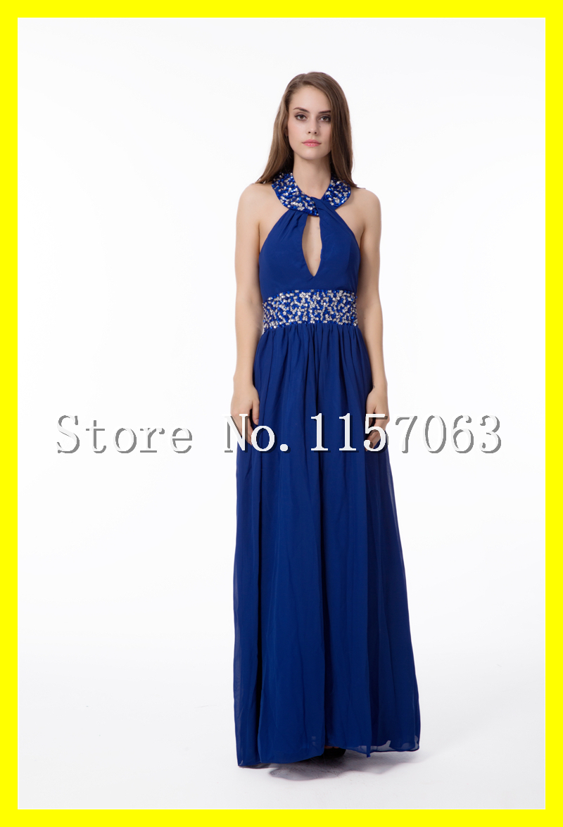 Tea length midnight blue dress