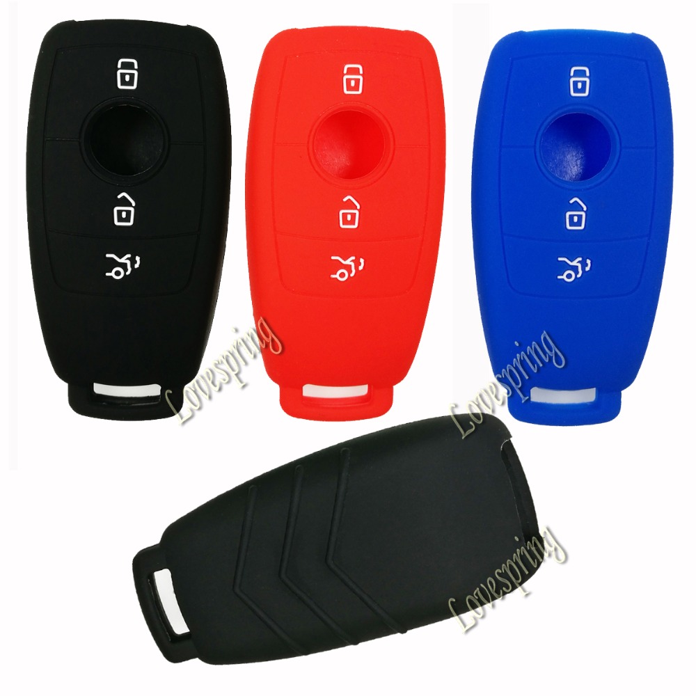 3 Buttons Rubber Key Fob Case Cover Bag Keyless Entry