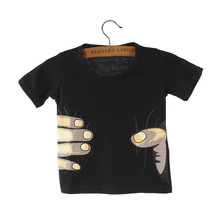 Special Offer New Children Boys Summer T Shirt Tops Lovely Cartoon Hand Star Short Sleeve