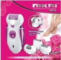 skin grinding nikai 7668 epilator 4in1 washable hair shaver trimmer remover lady beauty set 210v 240v