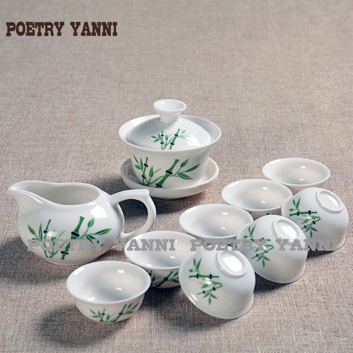 10pcs tea sets Taiwan crack 8 tea cups and 1 tea pot 1 pouring cup Kung