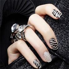 2014 New Fashion Beauty Health one Sheet Crystal DIY 3D Nail Art Decal Stickers Tips Decoration