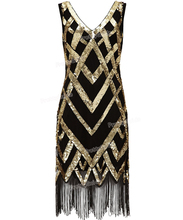 PrettyGuide Women 1920’s Vintage Beads Sequin Crisscross Fringe Hem Cocktail Flapper Dress Roaring 20s Plus Size Gatsby Dress