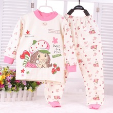2015 New Infant Girl Clothes Boys & Girls Sleep Coats Set Baby Girl Cute Pajamas Suit Newborn Baby Girl Soft Cotton Underwear